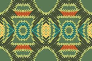 dupatta Muster nahtlos einheimisch amerikanisch, Motiv Stickerei, Ikat Stickerei Design zum drucken australisch Vorhang Muster geometrisch Kissen Modell- kurti Mogul Blumen vektor