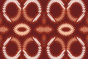 pakistanisch Kleider Muster nahtlos Bandana drucken Seide Motiv Stickerei, Ikat Stickerei Design zum drucken skandinavisch Muster Saree ethnisch Geburt Zigeuner Muster vektor