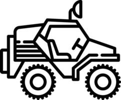 militär jeep översikt illustration vektor