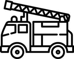 Feuer LKW Gliederung Illustration vektor