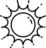 Sonne Gliederung Illustration vektor