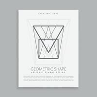 heilig Geometrie lineart gestalten Poster Flyer vektor