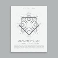 heilig Geometrie lineart gestalten Poster Flyer vektor