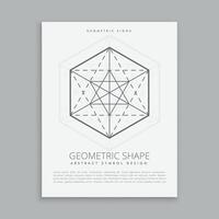 heilig Geometrie lineart gestalten Poster Flyer vektor