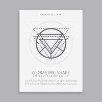 heilig Geometrie lineart gestalten Poster Flyer vektor