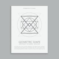 heilig Geometrie lineart gestalten Poster Flyer vektor