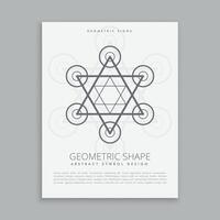 heilig Geometrie lineart gestalten Poster Flyer vektor