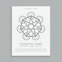 heilig Geometrie lineart gestalten Poster Flyer vektor