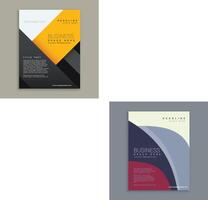 kreativ Broschüre Flyer Design mit beschwingt Farben Vorlage Design Illustration vektor