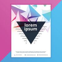 kreativ Broschüre Flyer Design mit beschwingt Farben Vorlage Design Illustration vektor