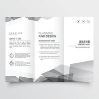 subtil stil trifold broschyr presentation vektor