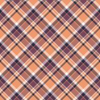 Plaid nahtlos Muster. Hintergrund von Textil- Ornament. eben Stoff Design. vektor