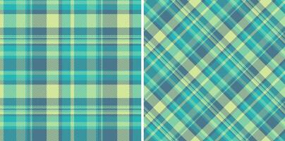 nahtlos Plaid von Hintergrund Textil- Tartan mit ein Muster Stoff prüfen Textur. vektor