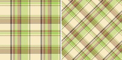 Textil- nahtlos Muster von Stoff Tartan Hintergrund mit ein Textur Plaid prüfen . vektor