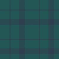 Plaid nahtlos Muster im grün. prüfen Stoff Textur. Textil- drucken. vektor