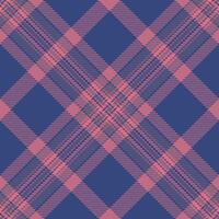 nahtlos Hintergrund Stoff von Plaid prüfen Tartan mit ein Textur Textil- Muster . vektor