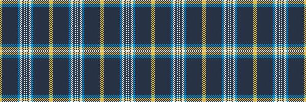 lugn pläd bakgrund mönster, matta textil- sömlös tyg. identitet tartan textur kolla upp i blå och mörk färger. vektor