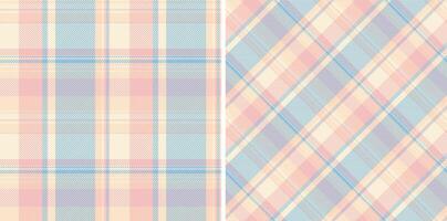 Muster Stoff Textur von Plaid Tartan nahtlos mit ein Textil- Hintergrund überprüfen. vektor