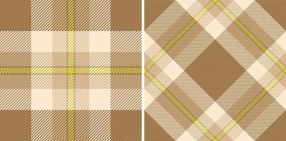 Plaid Textil- von Muster Textur nahtlos mit ein Hintergrund Tartan prüfen Stoff. vektor