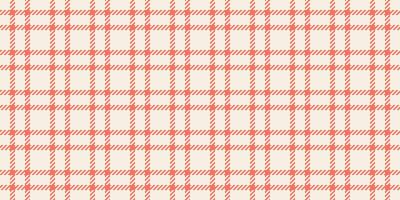 inföding mönster sömlös, handduk kolla upp textur tartan. Linné tyg pläd bakgrund textil- i Linné och röd färger. vektor