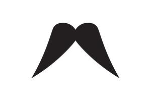 mustasch ikon. svart retro stil mustasch. rakning barberare årgång man ansikte vektor