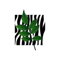 abstrakter natürlicher Hintergrund mit Zebrahaut. Vektor-Illustration vektor