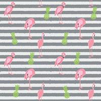 bunter rosa Flamingo Musterdesign Hintergrund. Vektor-Illustration vektor