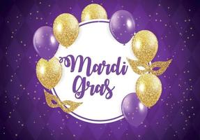 mardi gras broschyr template.celebration gratulationskort backround. vektor illustration