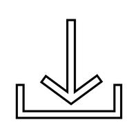 schwarze Linie Symbol vektor
