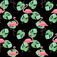 bunter rosa Flamingo Musterdesign Hintergrund. Vektor-Illustration vektor