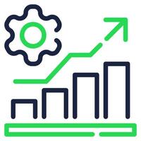 Prozess Verbesserung Symbol zum Netz, Anwendung, Infografik, usw vektor