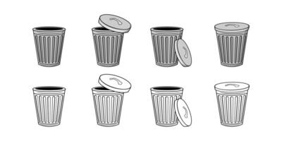 Müll Behälter Design Illustration vektor
