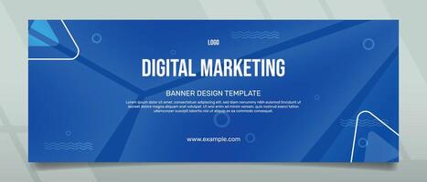 Bannerdesign für digitales Marketing vektor