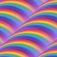 bunter realistischer mehrfarbiger Regenbogen. natürliches bogenförmiges Phänomen am Himmel. Vektor-Illustration vektor