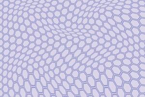 einfach abstrakt kalt lite violett Farbe Polygon Hexagon wellig verzerren Muster auf lite Himmel Farbe Hintergrund vektor