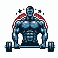 Fitness Bodybuilder Design Mann vektor