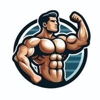 Fitness Bodybuilder Design Mann vektor