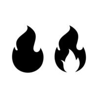 Feuer Symbol Illustration. Feuer Zeichen und Symbol vektor