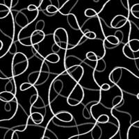 Kurve Linie Gekritzel nahtlos Muster. abstrakt schnörkellos modern Hintergrund mit kontinuierlich Linien. Tinte oder Holzkohle drucken zum Textil, Stoff, Hintergrund, Verpackung, Sammelalbum und Verpackung vektor