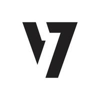 brev v7 modern abstrakt kreativ monogram logotyp vektor