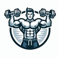 Fitness Bodybuilder Design Mann vektor