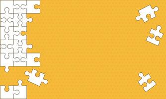 abstrakt Gelb Puzzle Hintergrund mit Punkte vektor