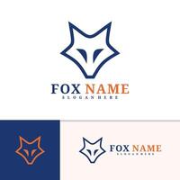 Fuchs Logo Vorlage, kreativ Fuchs Kopf Logo Design Konzepte vektor