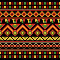 afrikanisch abstrakt geometrisch Muster. afrikanisch abstrakt ethnisch Muster. afrikanisch Stil auf schwarz Hintergrund. Design zum Kleidung, Textil, Verpackung, Hintergrund, Hintergrund, Teppich, Stickerei vektor