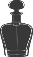 silhuett parfym flaska svart Färg endast vektor
