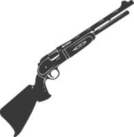 Silhouette Schrotflinte Gewehr Militär- Waffe schwarz Farbe nur vektor