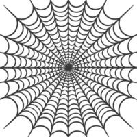 Spinne Netz schwarz Farbe nur vektor