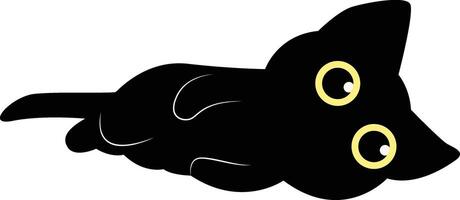 International Katze Tag Silhouette. Illustration von schwarz süß Katze. isoliert auf Weiß Hintergrund. vektor