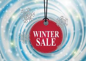 Winter Sale Hintergrund Sonderangebot Banner Hintergrund für Geschäft und Werbung. Vektor-Illustration vektor