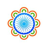 indischer Flagge Design Konzept Illustration Vektor